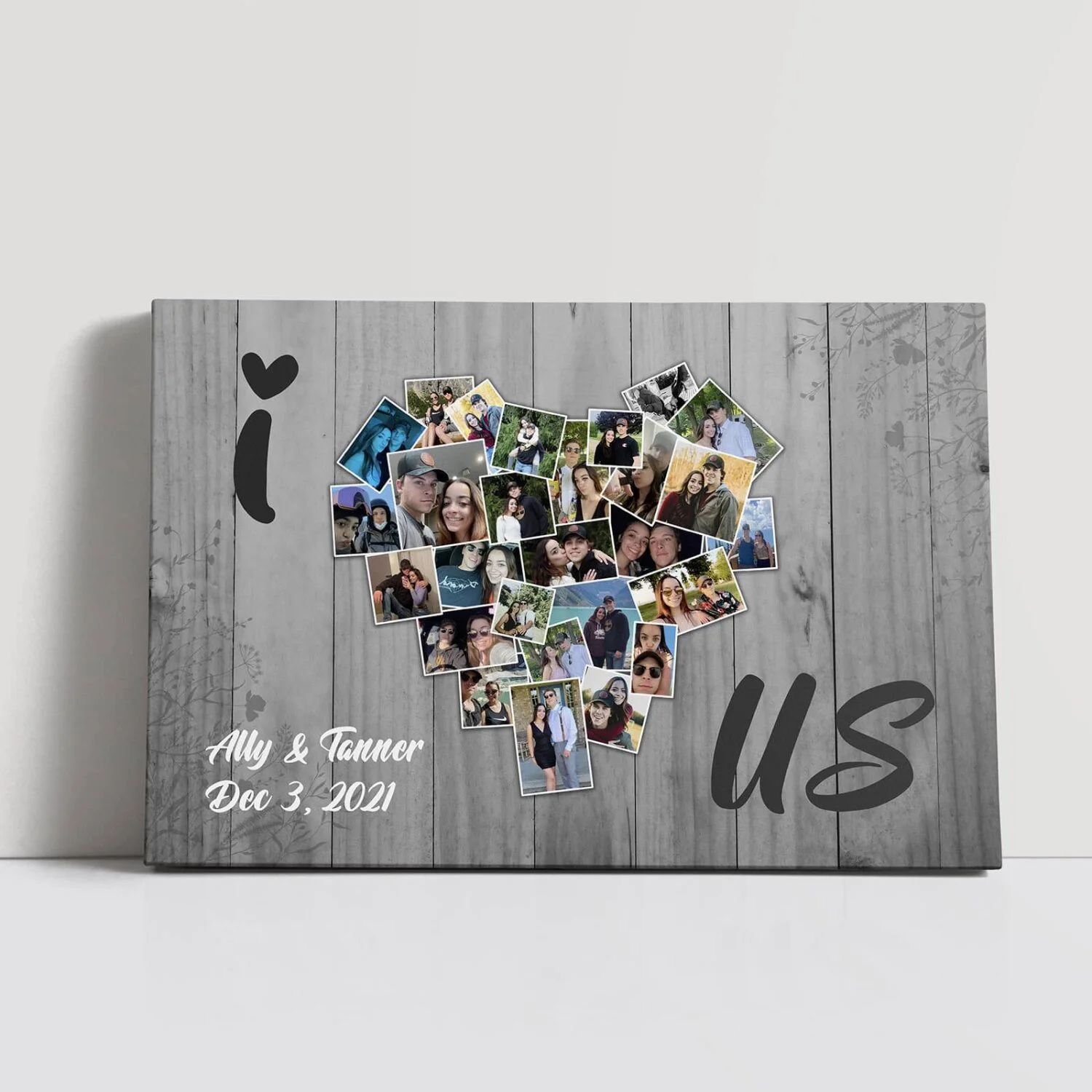 Canvas collage that is ideal for couples