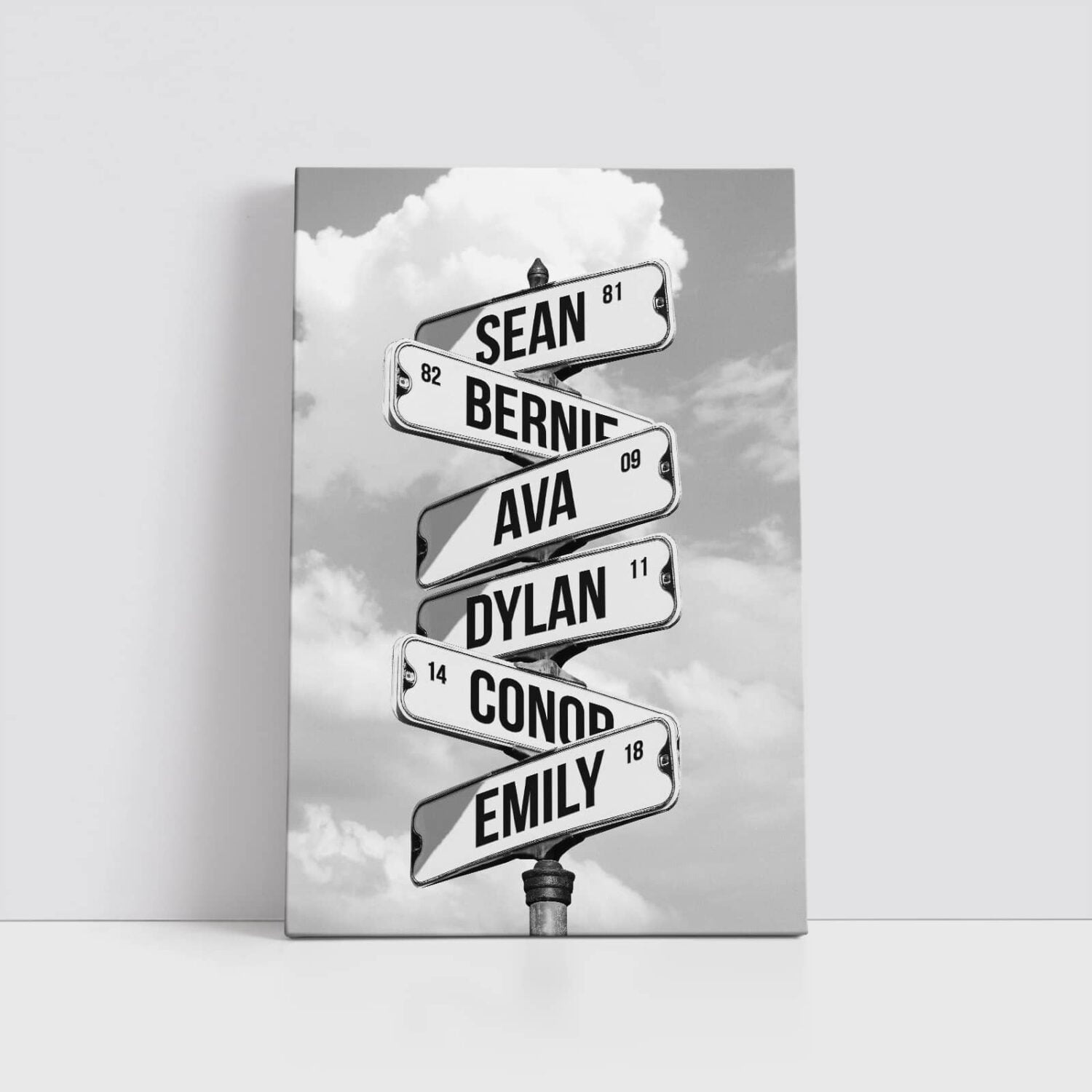 Custom Street Sign featuring Family names