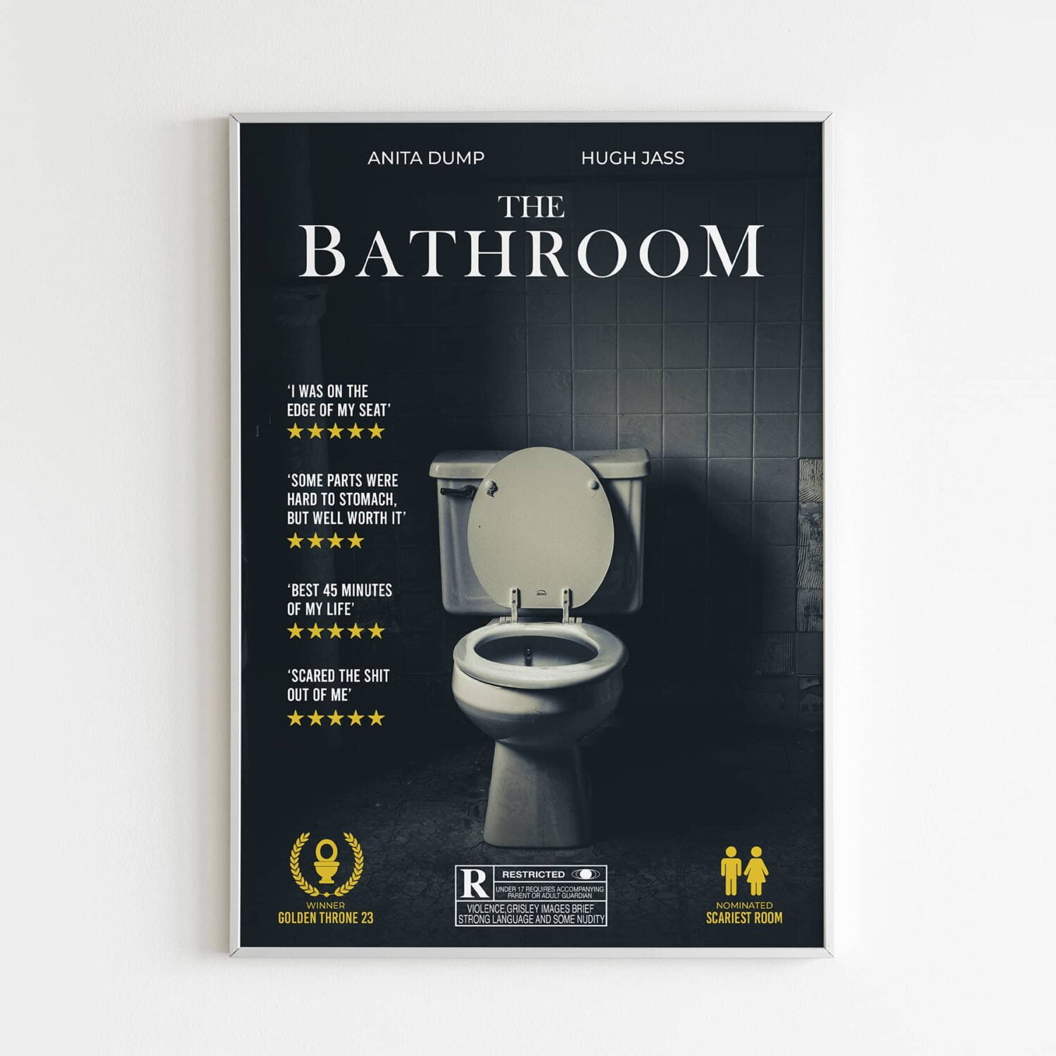 The Bathroom parody movie poster