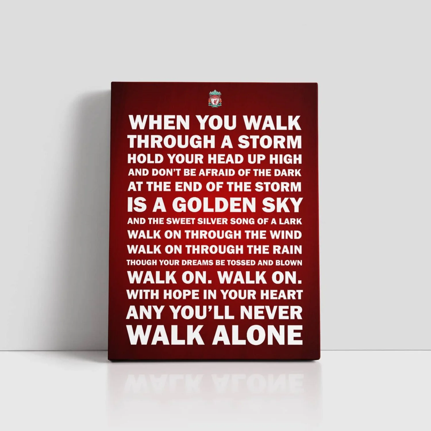 You'll Never Walk Alone Liverpool Print, Printing in County Monaghan, Ireland by Design Gaff