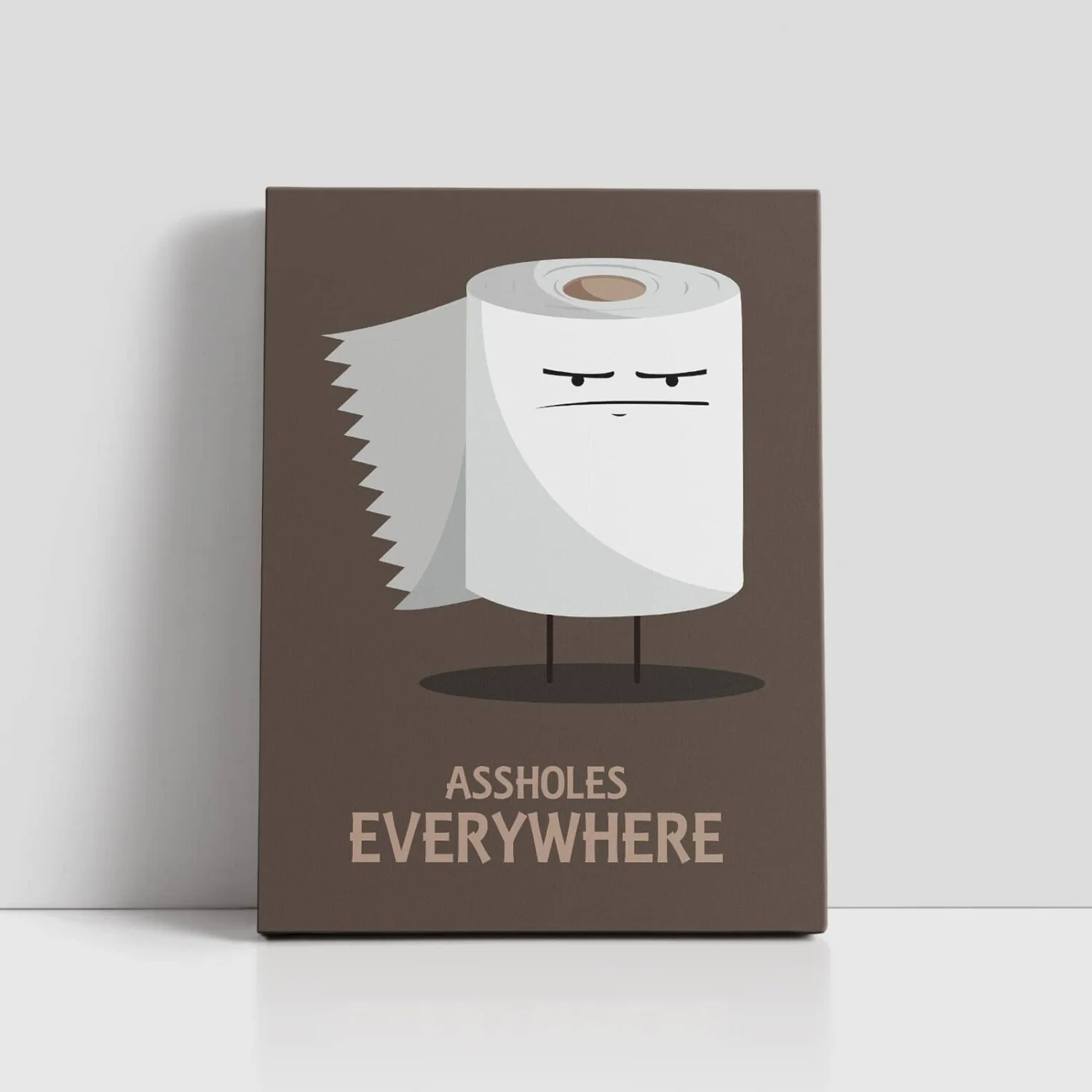 Assholes Everywhere Bathroom Wall Art, Printing in County Monaghan, Ireland by Design Gaff