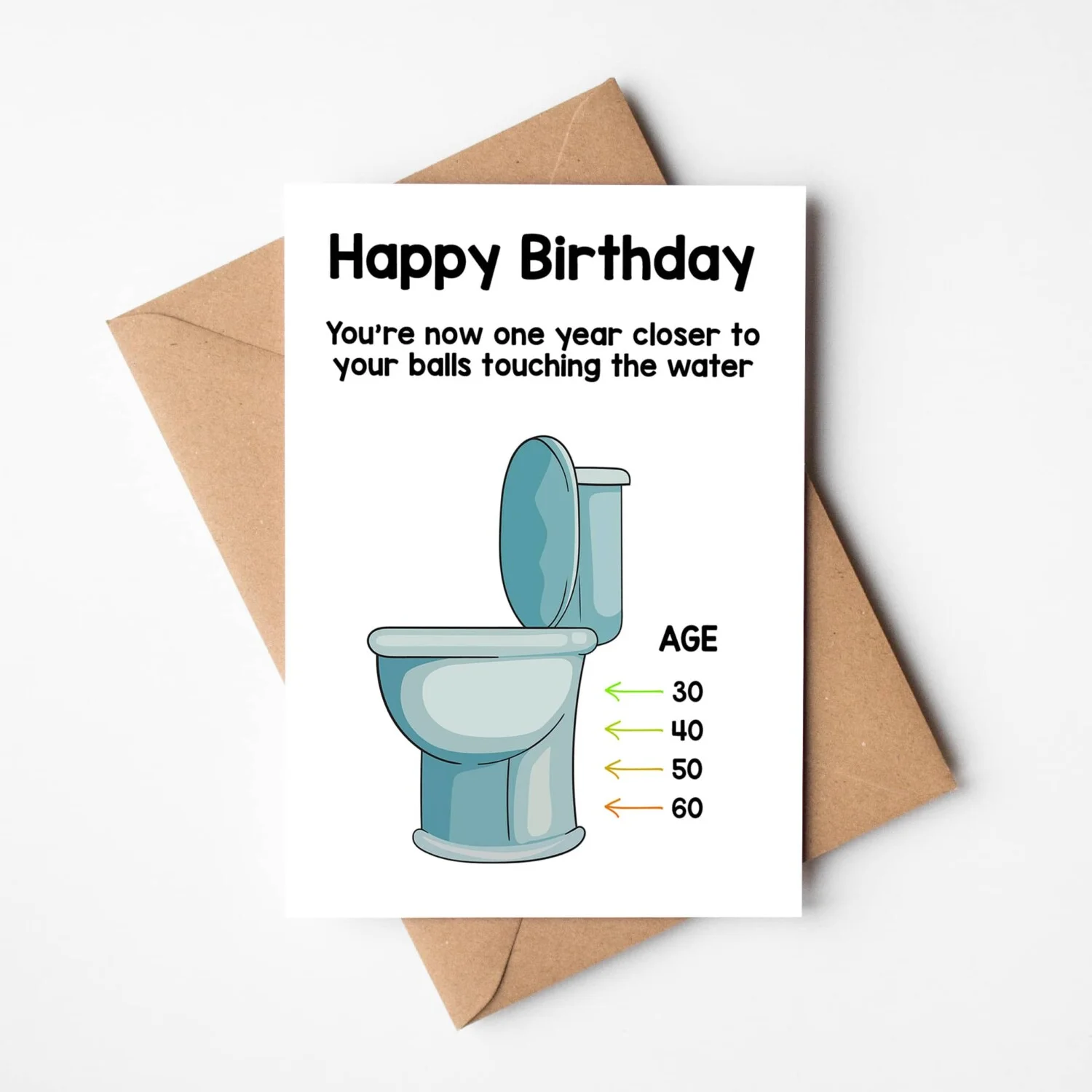 Balls Deep Birthday Card, Printing in County Monaghan, Ireland by Design Gaff