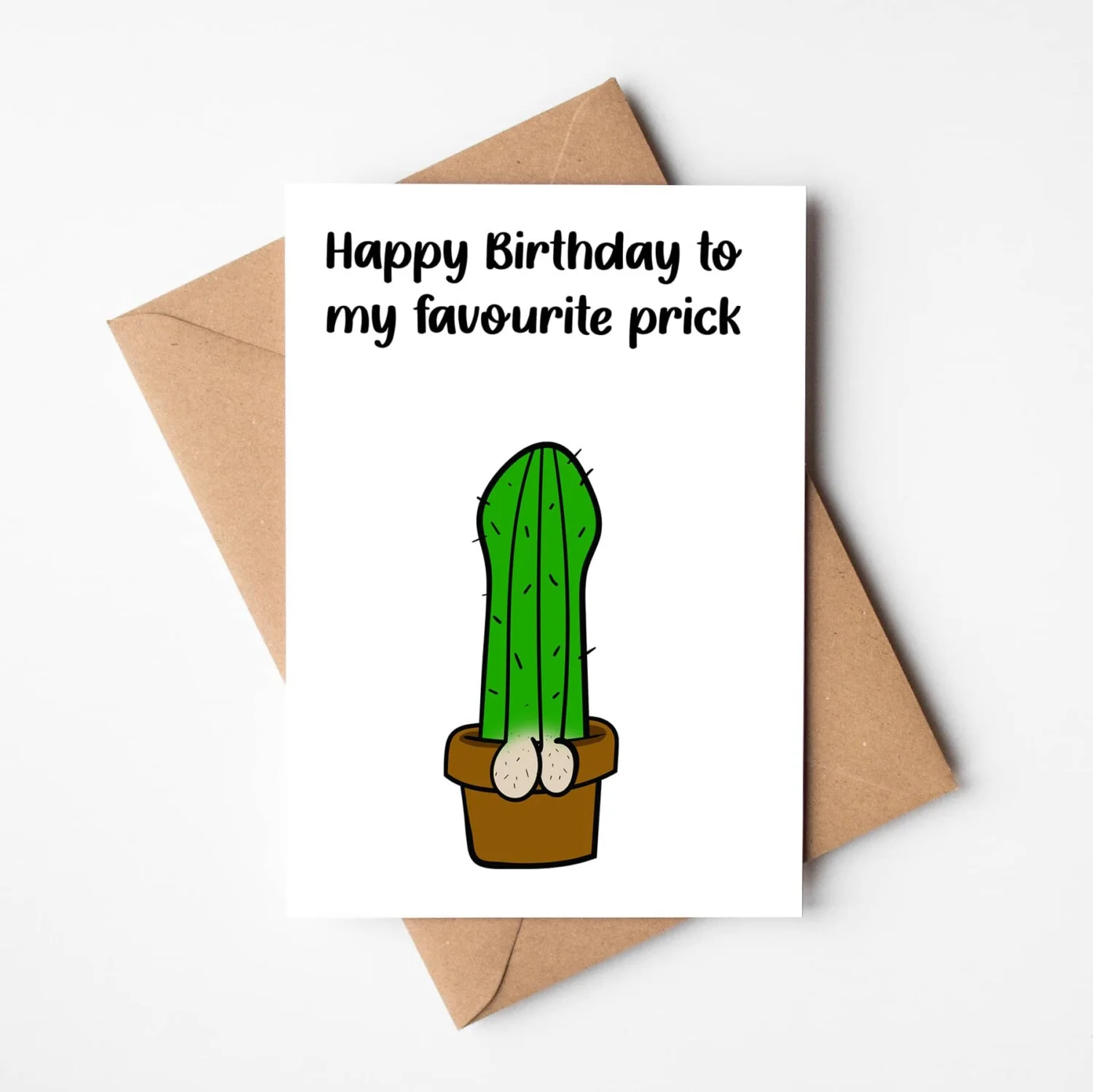 Happy Birthday to my favourite prick birthday card, Printing in County Monaghan, Ireland by Design Gaff