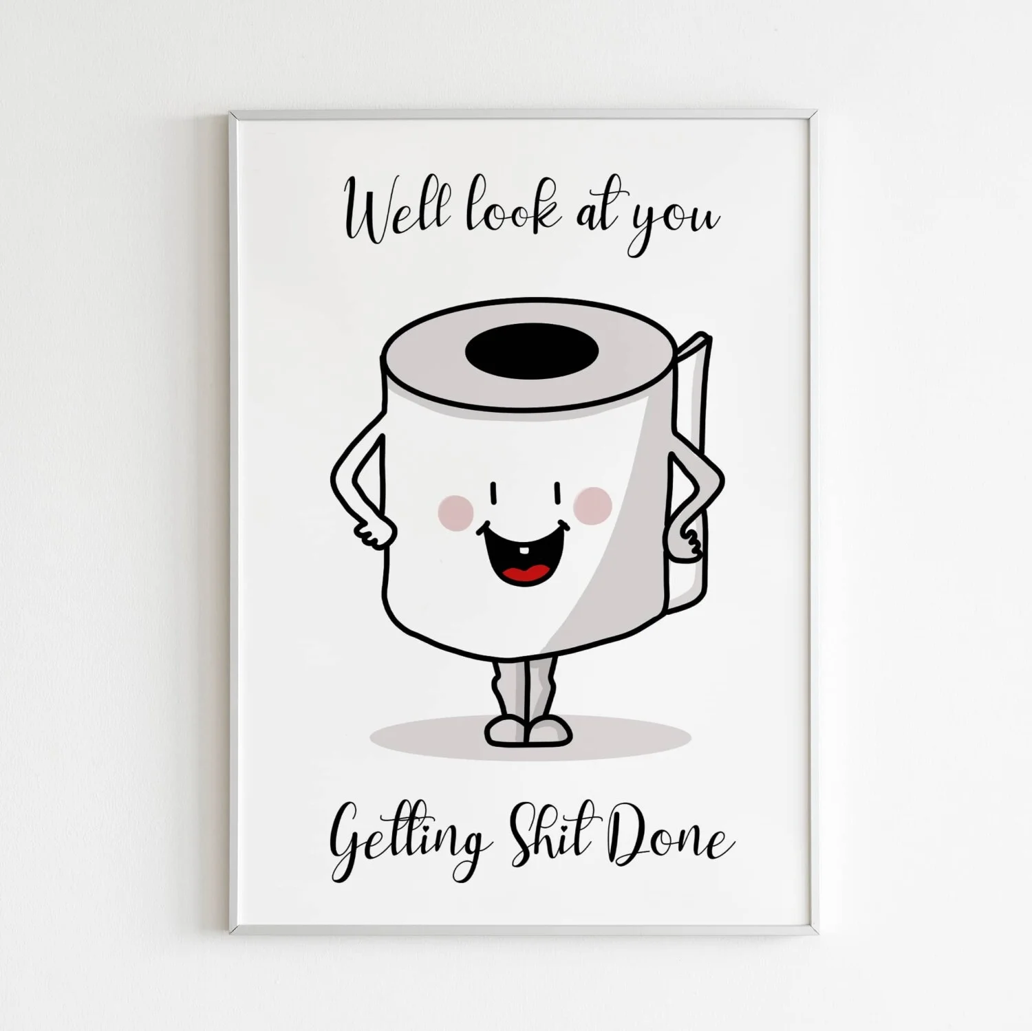 Getting Shit Done Bathroom Decor, Printing in County Monaghan, Ireland by Design Gaff