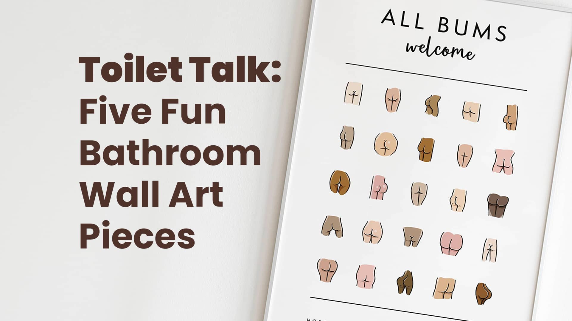 5 Fun Bathroom Wall Art Ideas | Design Gaff | Ireland