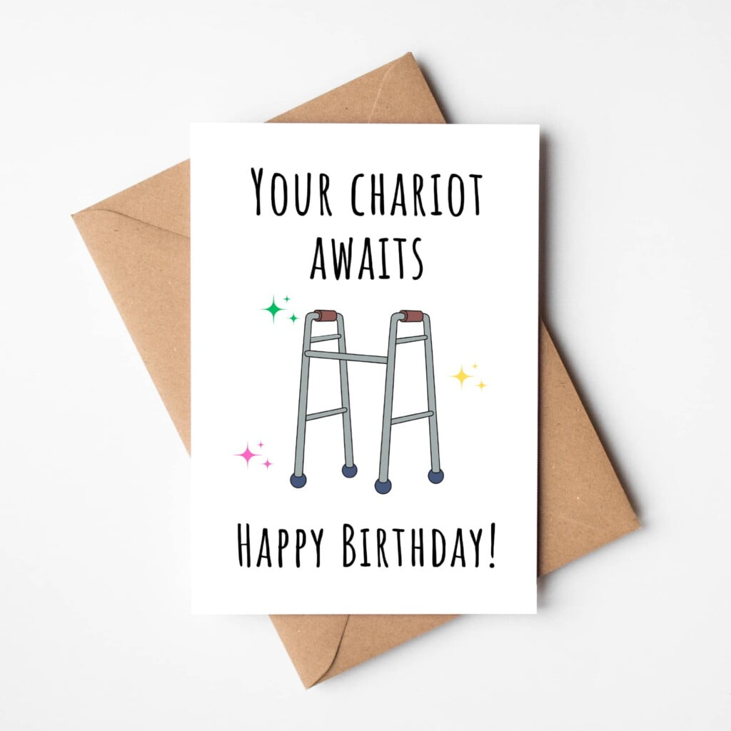 Your Chariot Awaits | Funny Birthday Card | Ireland