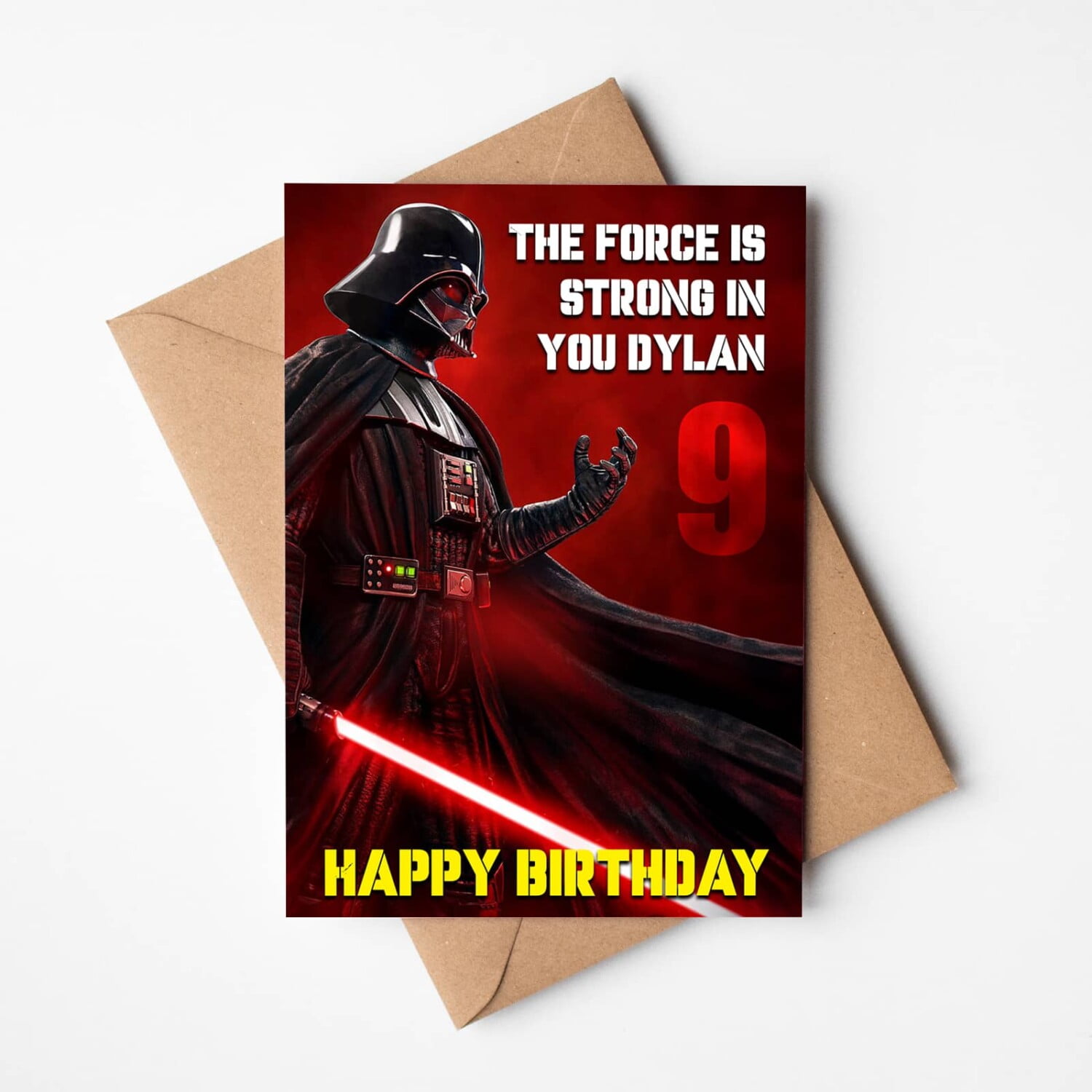 Darth Vader Birthday Card - Design Gaff - County Monaghan Ireland