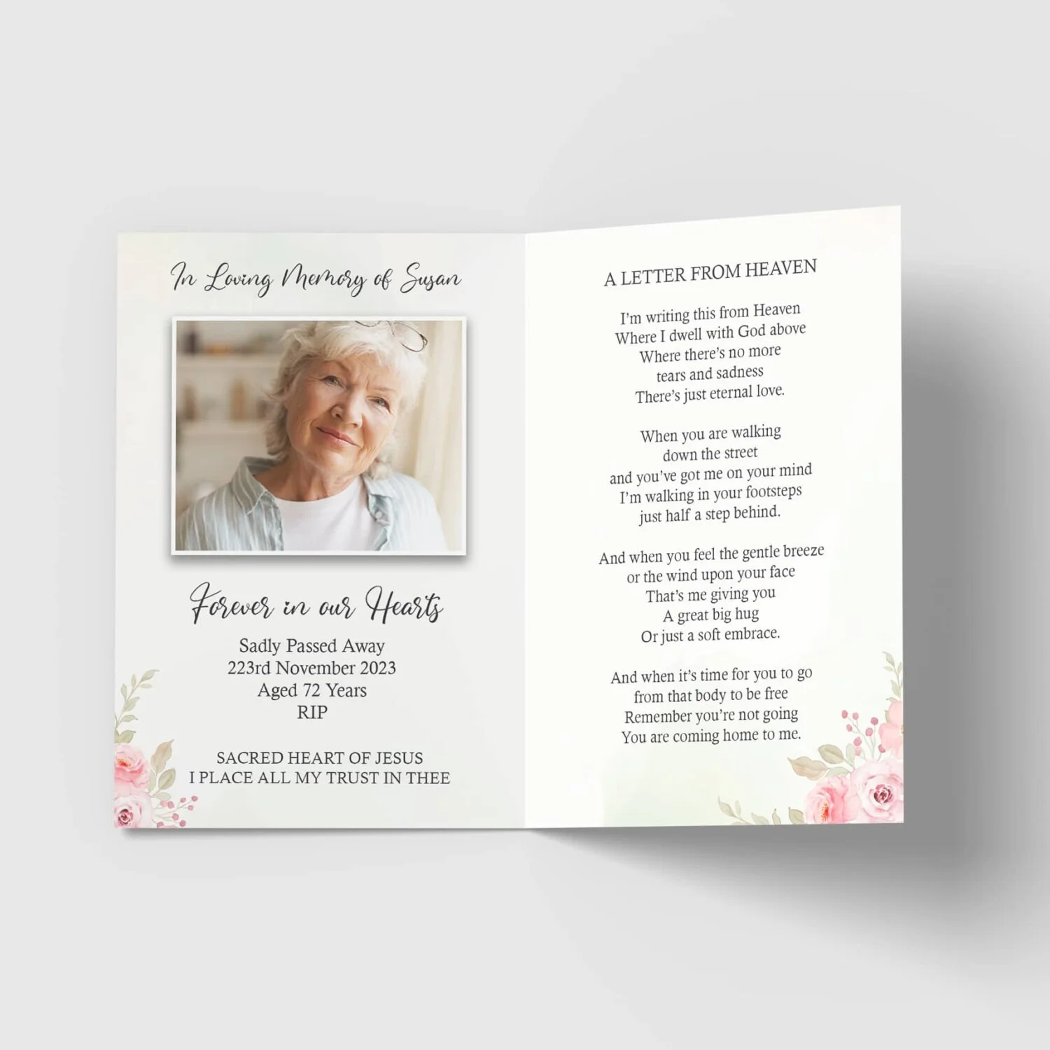 Memorial Card printing in Monaghan, Ireland