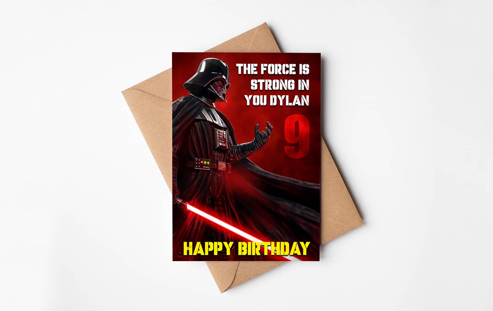 Darth Vader Birthday Card - Design Gaff - Monaghan - Ireland