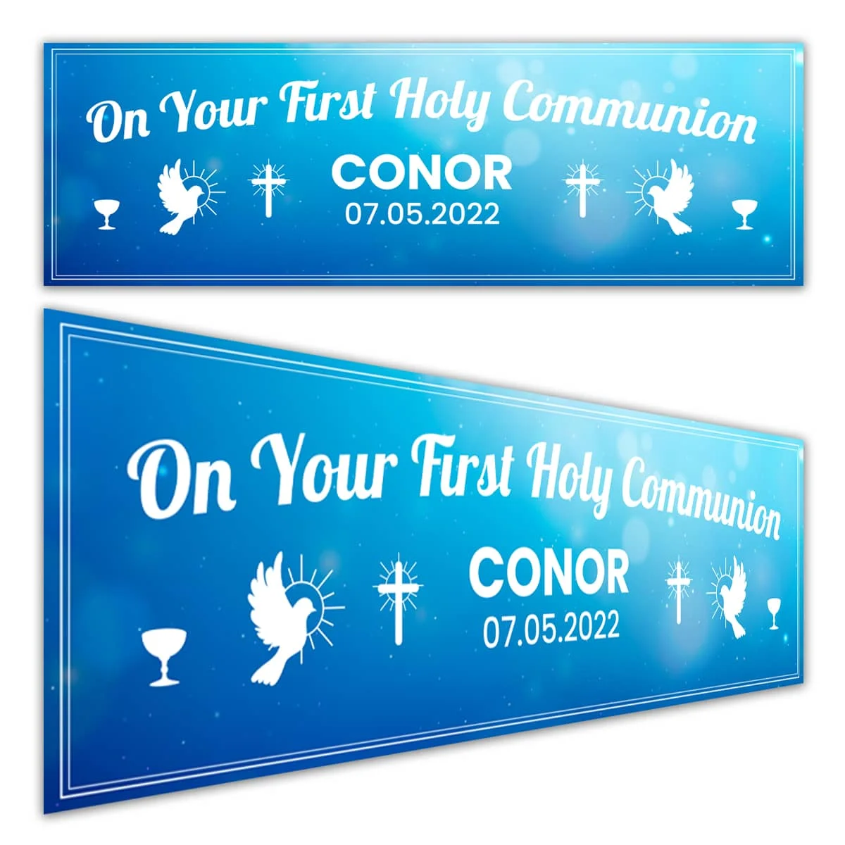 Boys First Holy Communion Banners printed in County Monaghan, Ireland