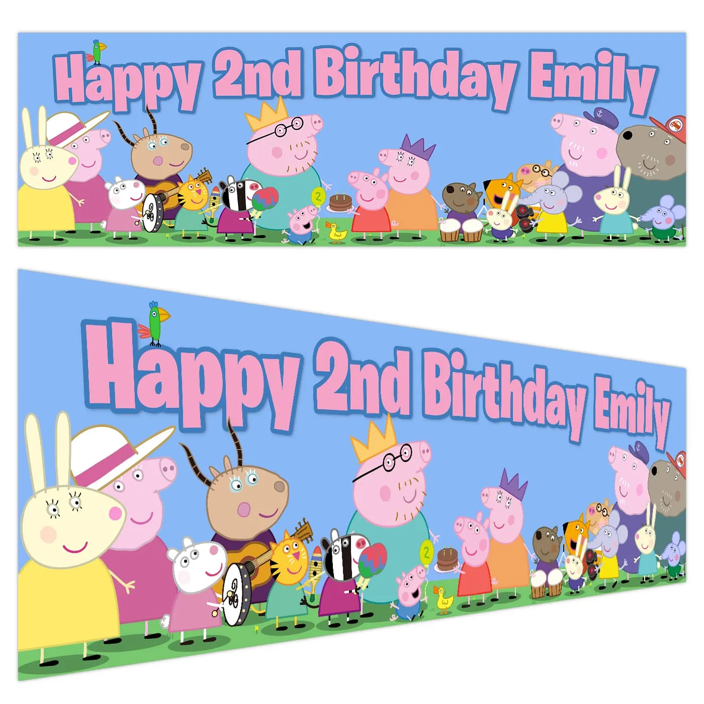 Peppa Pig Birthday Banner