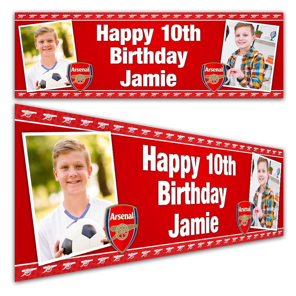 Arsenal Birthday Banner
