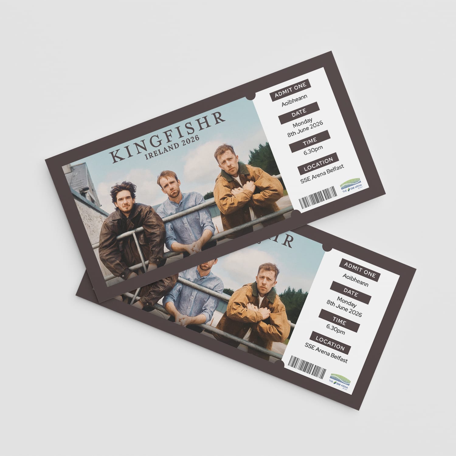 Fake Kingfishr Tickets printed in Monaghan