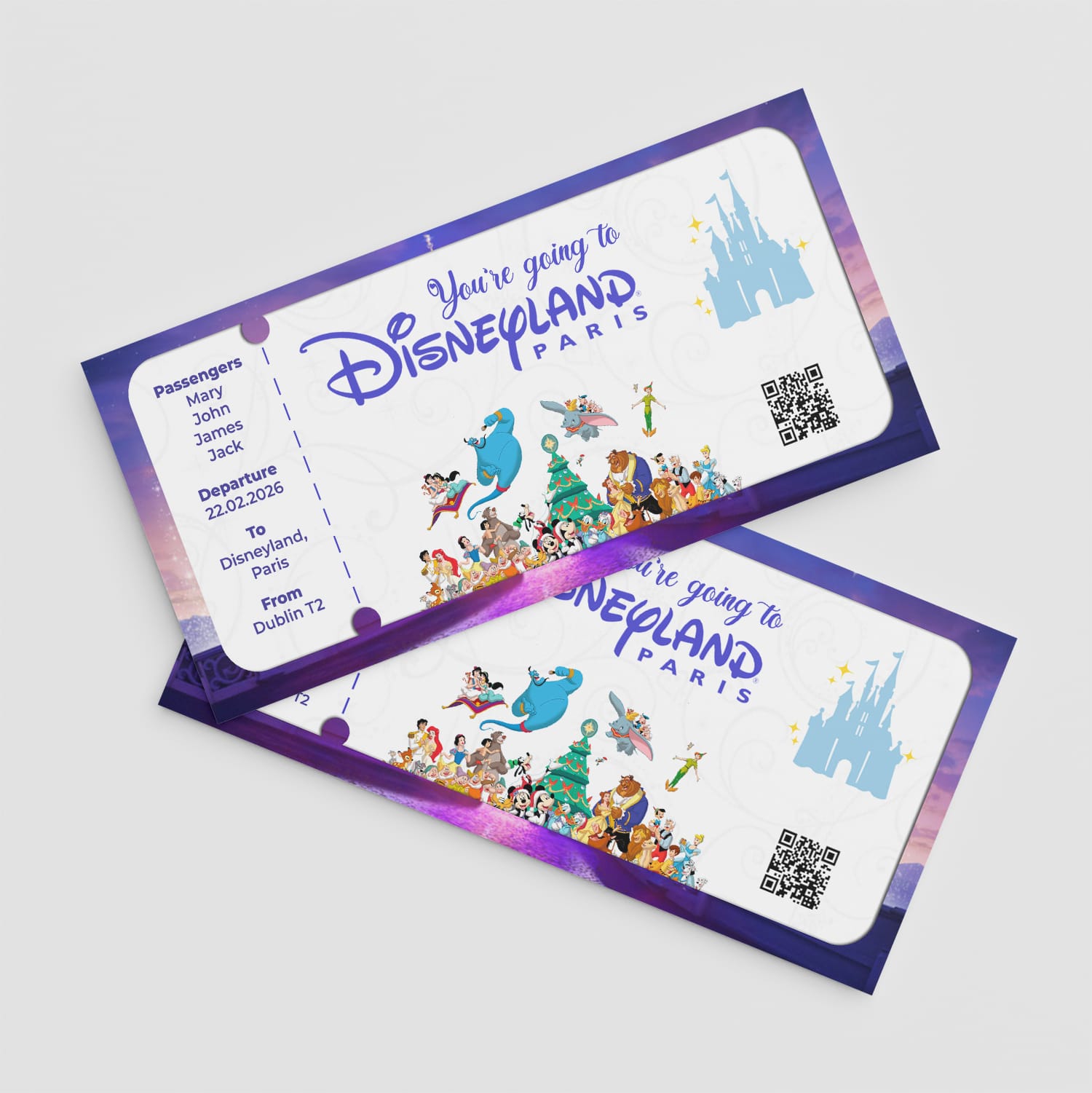 Fake Disneyland Tickets printed in Monaghan, Ireland