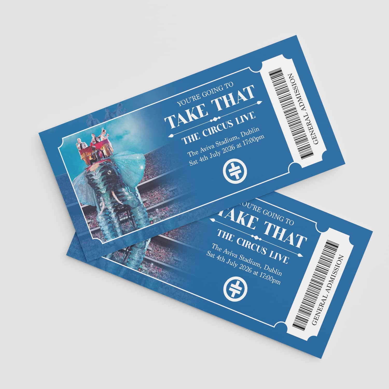 Novelty Take That Ticket, Fake Take That Ticket printed in Monaghan, Ireland