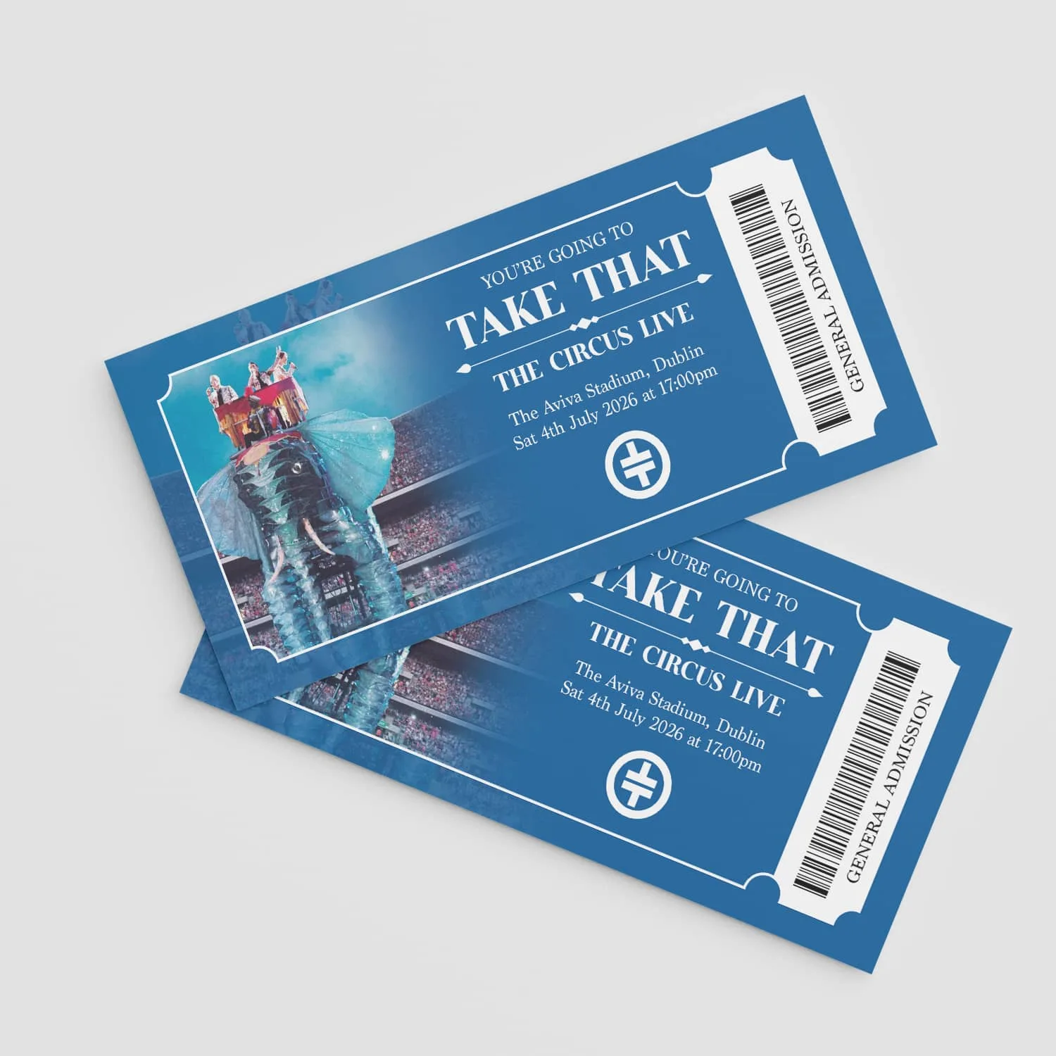 Novelty Take That Ticket, Fake Take That Ticket printed in Monaghan, Ireland