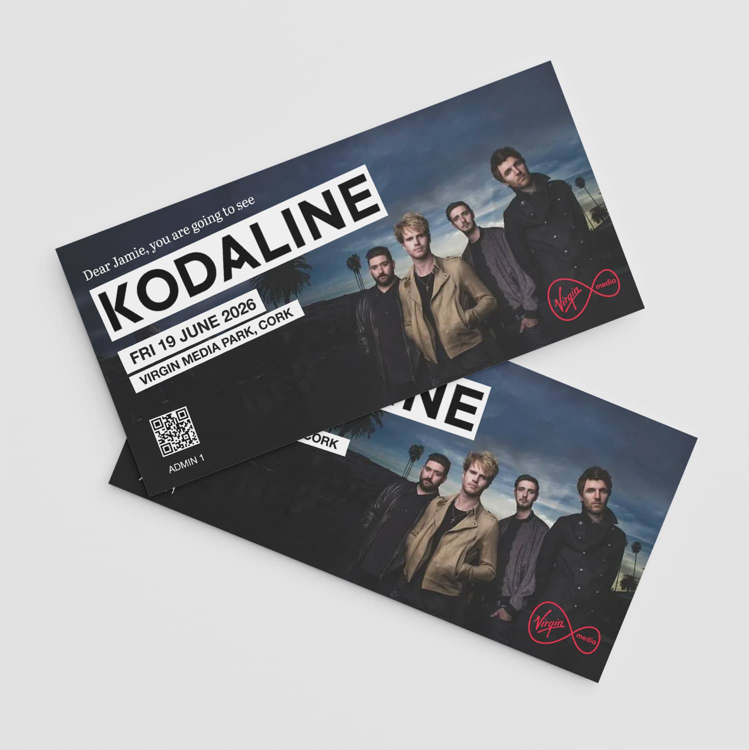 Fake Kodaline Tickets printed in Monaghan, Ireland
