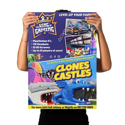 Large Format Posters, printed by Design Gaff, Monaghan, Ireland