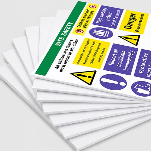 Foamex Signs printed in County Monaghan, Ireland, by Design Gaff
